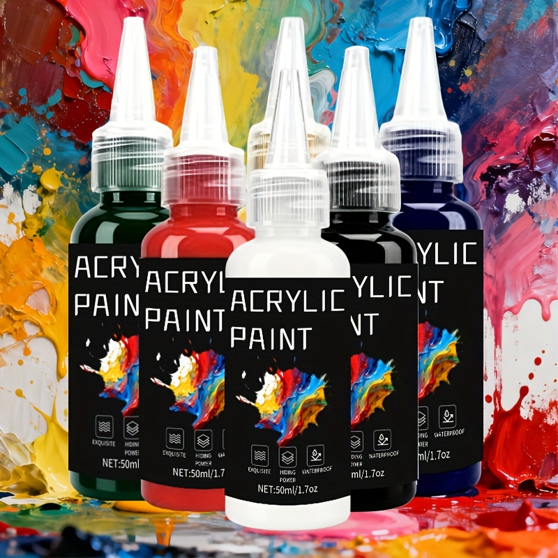 Resin Art Workshop - Acrylic Paint Set 6 Colors 50ml