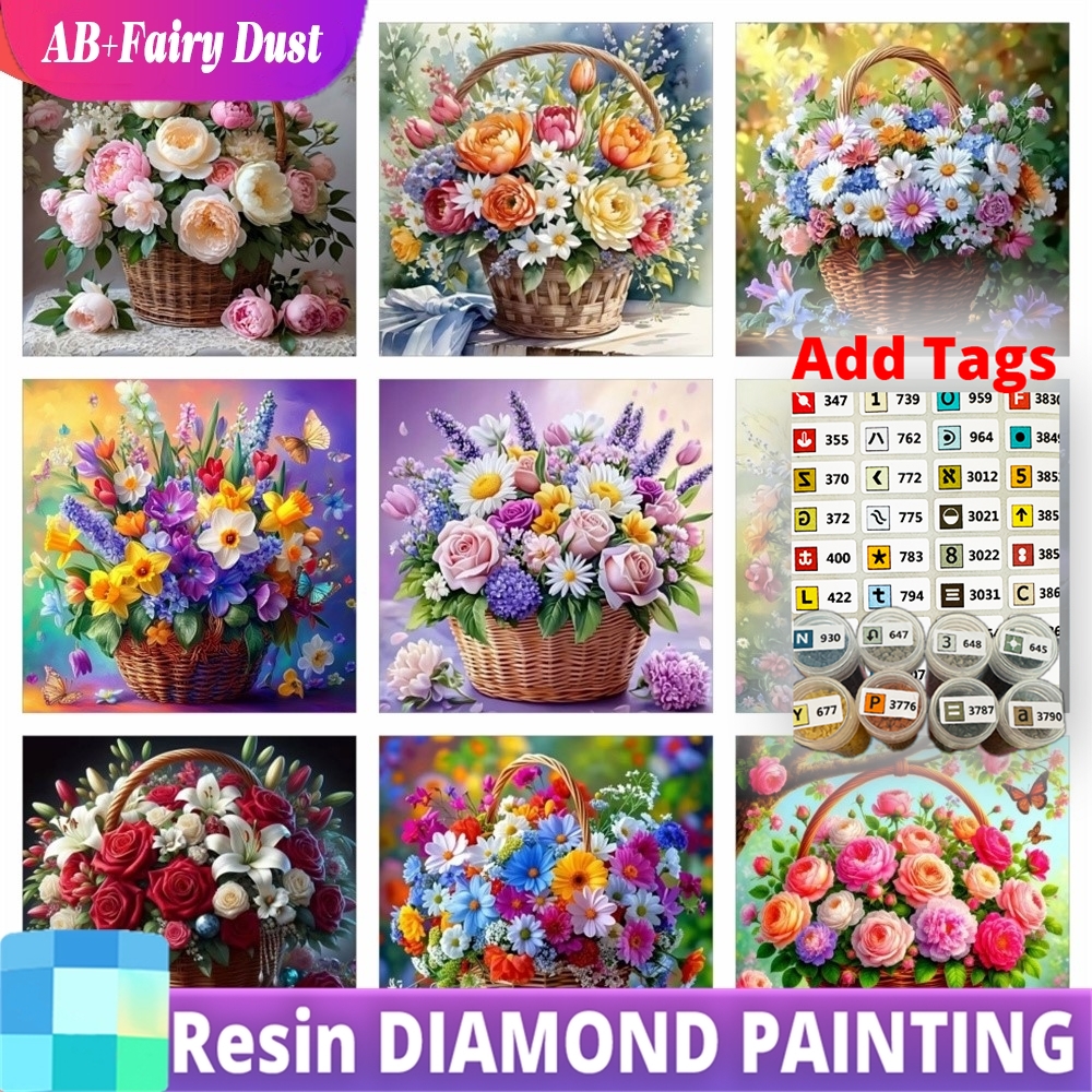 Resin Art Of Rose - Resin Fairy Dust AB Diamond Painting