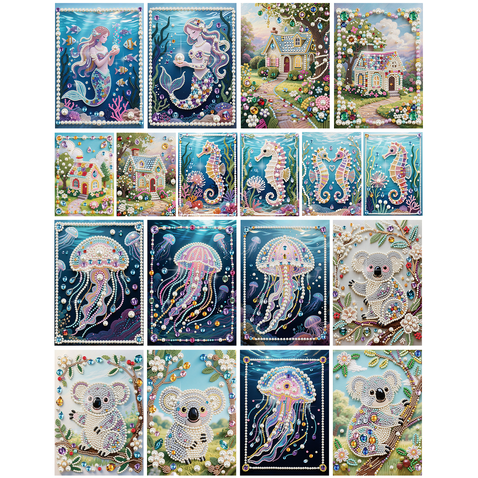 Resin Art For Beginner - Dream DIY Partial Diamond Pearl Painting