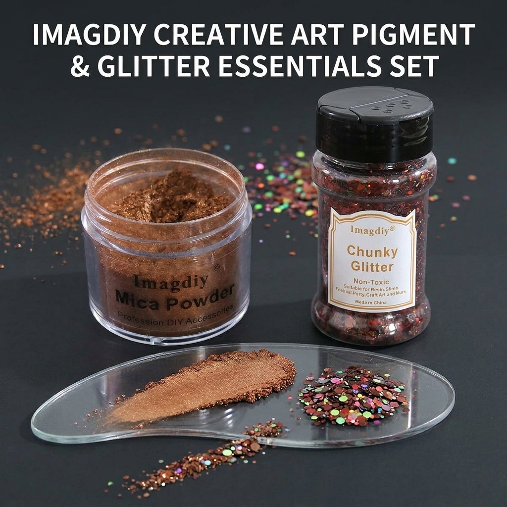 Glitter Powder Resin - 2Pcs Vintage Bronze Resin Art Kit