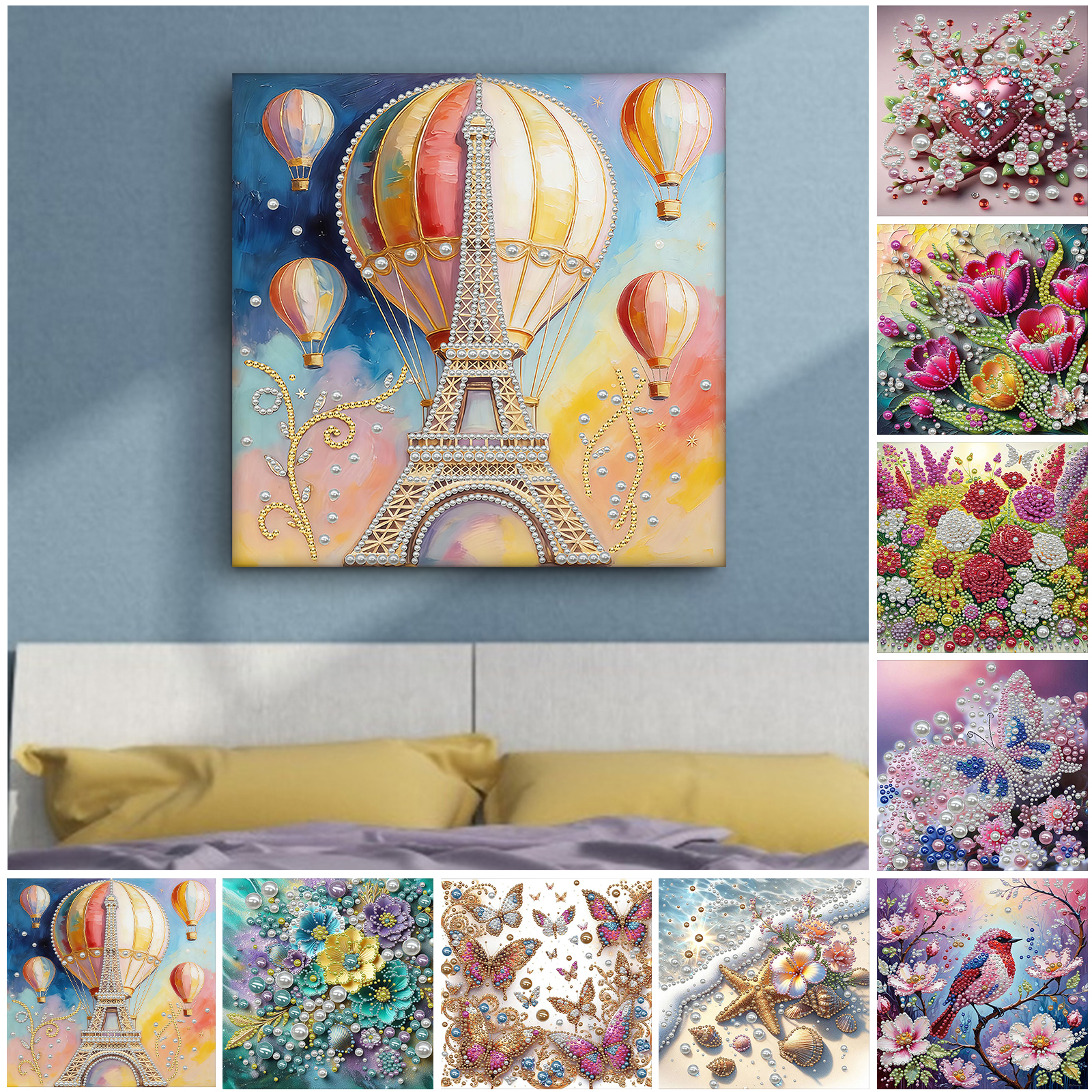 Resin Art For Beginner - DIY Pearl Gem Paintings Picture Arts
