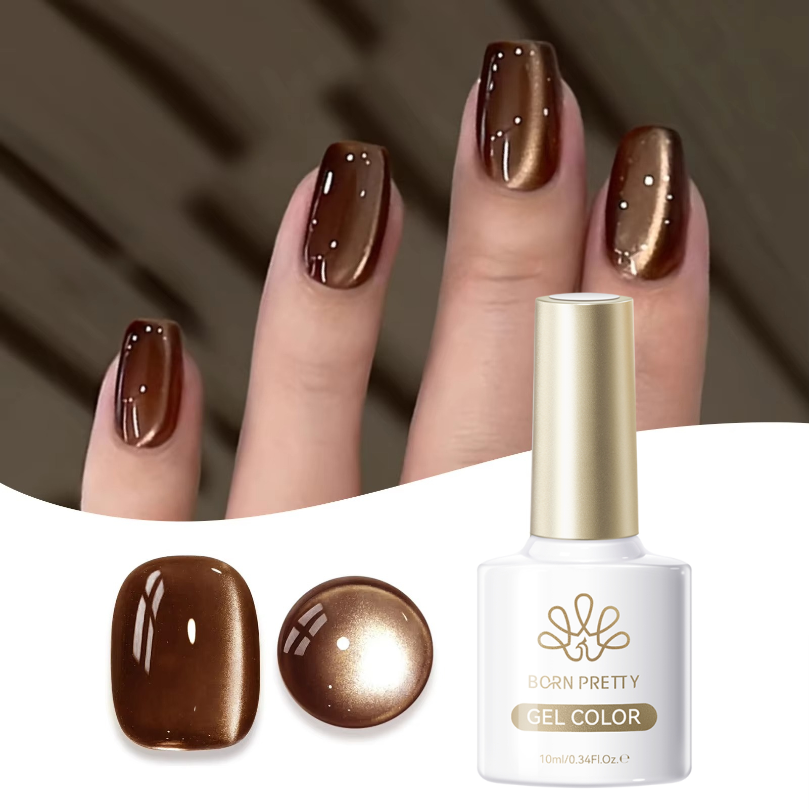 BORN PRETTY 10ml Dark Brown Re - Resin Art Varnish ulasan dan harga