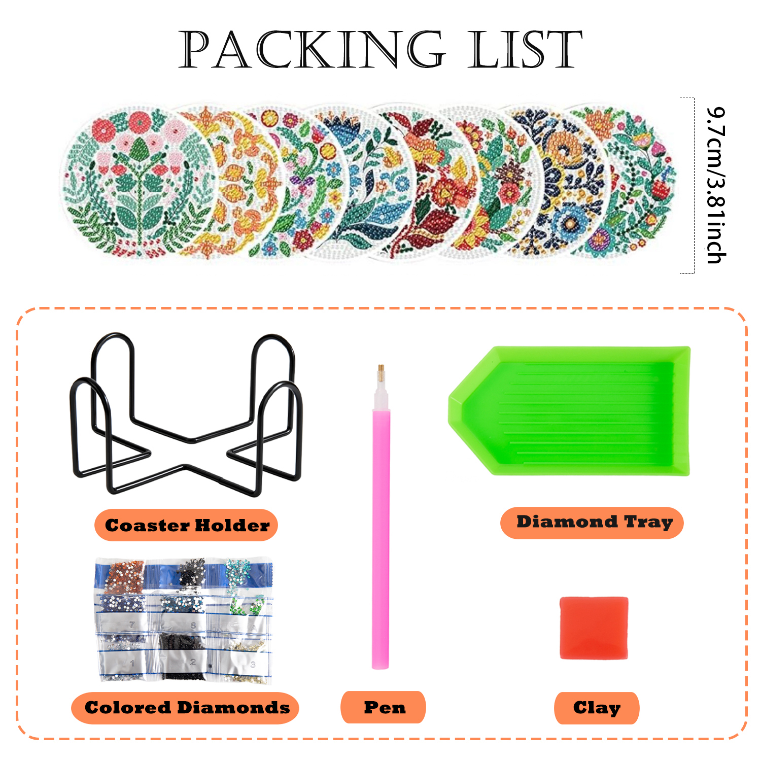 8 pieces of diamond art painti - Resin Art For Beginner ulasan dan harga