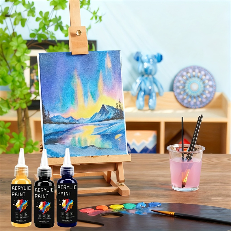 Acrylic Paint Set 6 Colors 50m - Resin Art Workshop ulasan dan harga