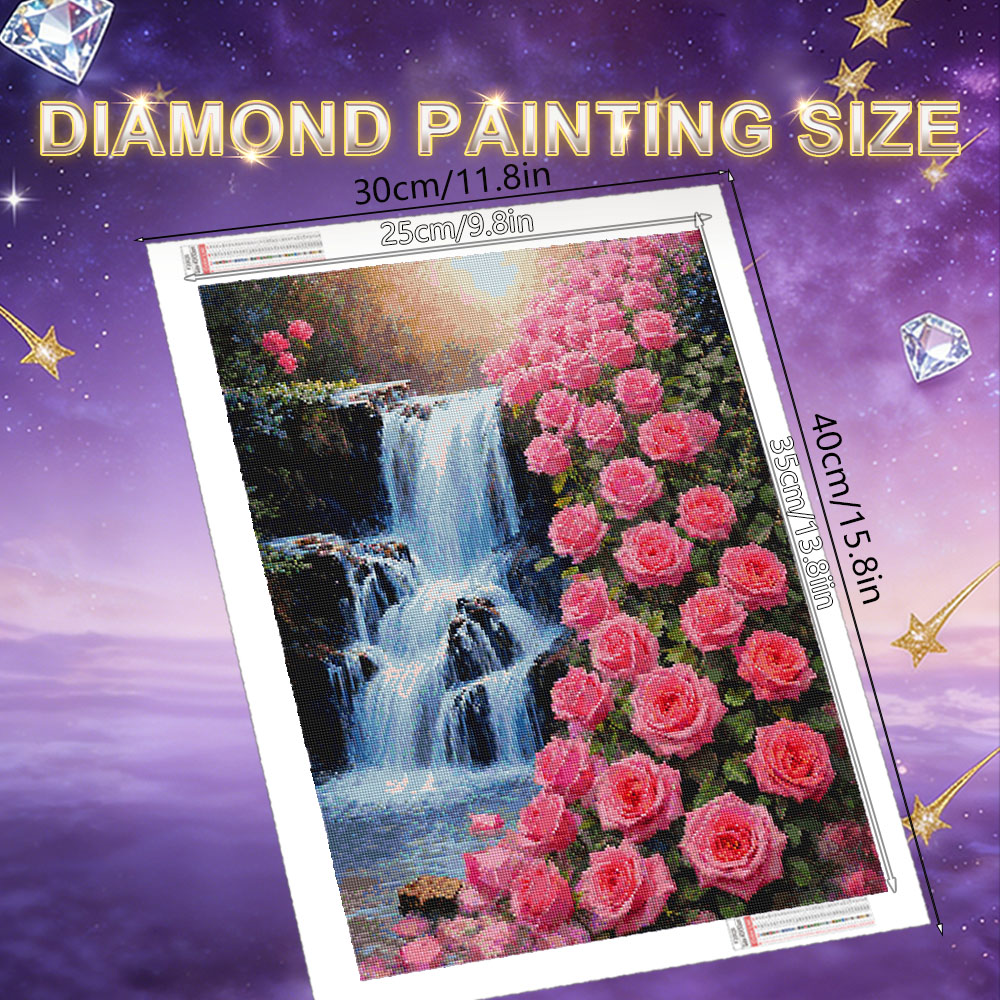 HUACAN Diamond Mosaic Kits Ros - Resin Art Of Rose ulasan dan harga