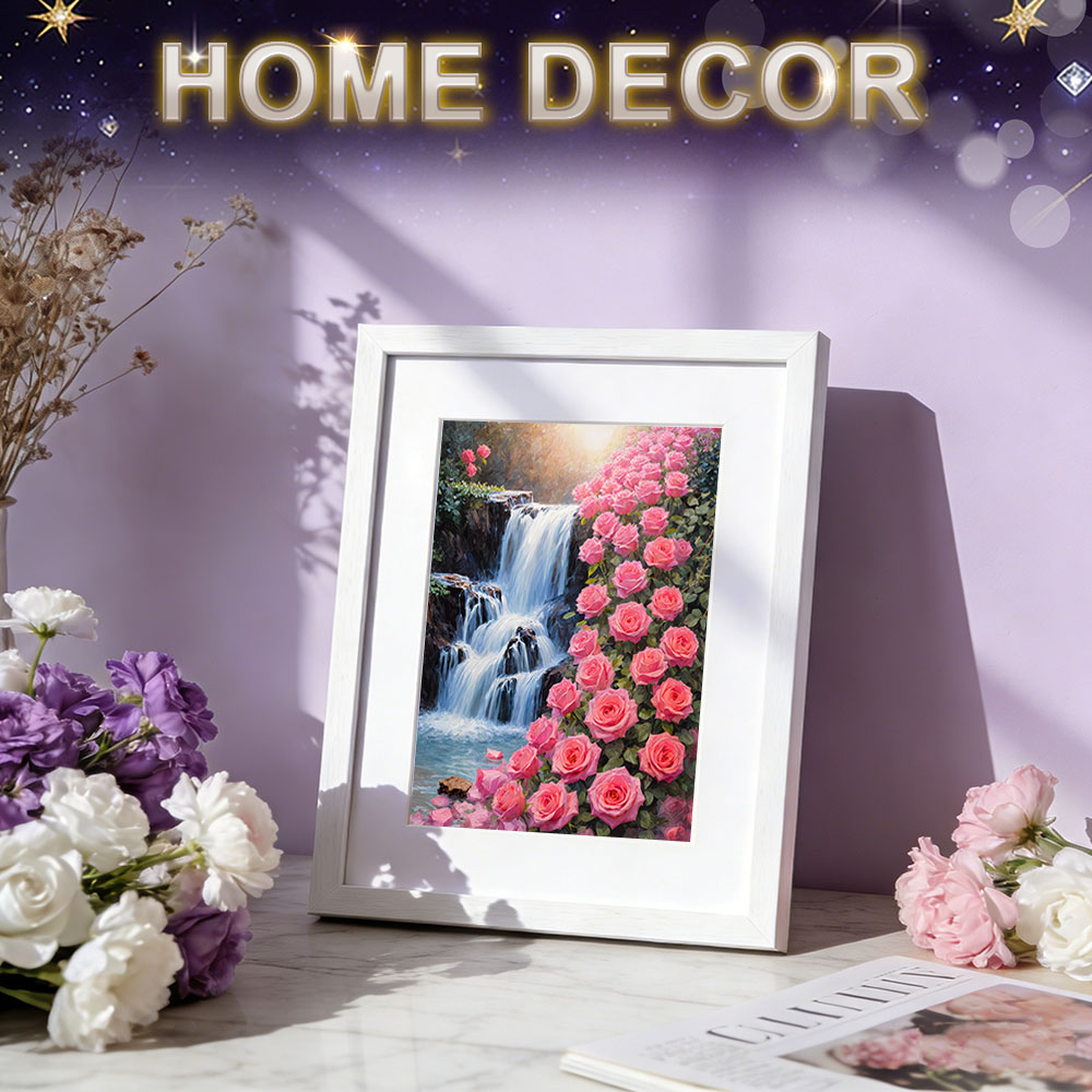 HUACAN Diamond Mosaic Kits Ros - Resin Art Of Rose ulasan dan harga