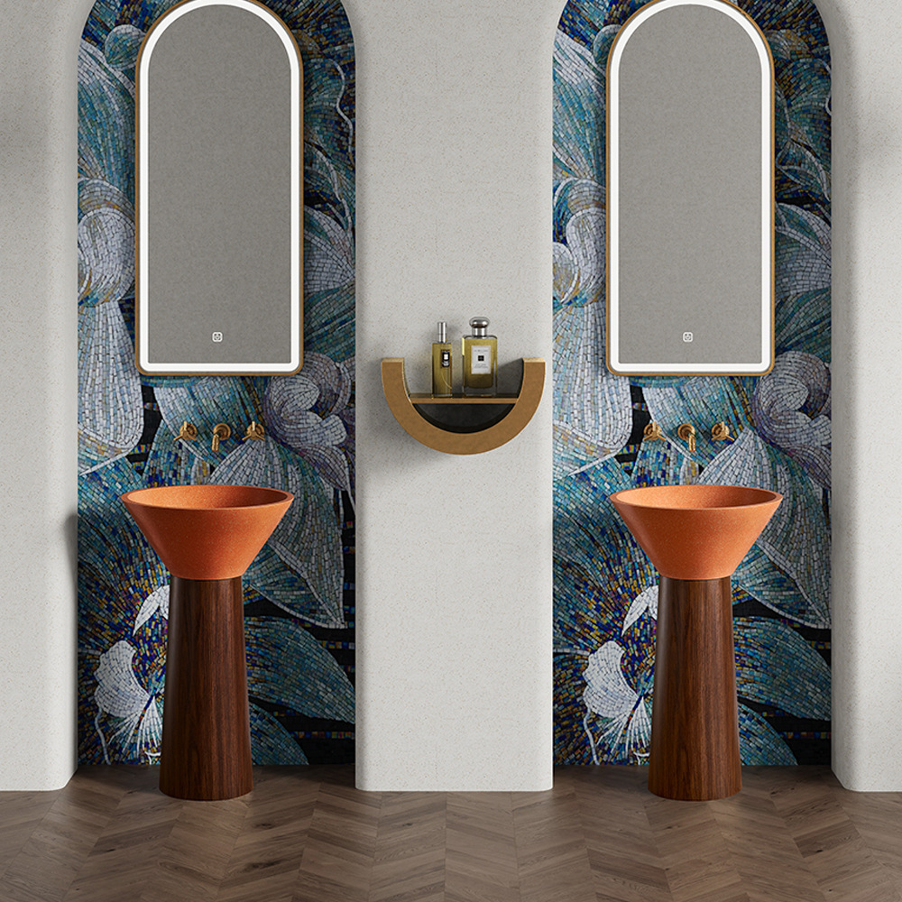 Column basin Washbasin Transpa - Resin Art Floor ulasan dan harga