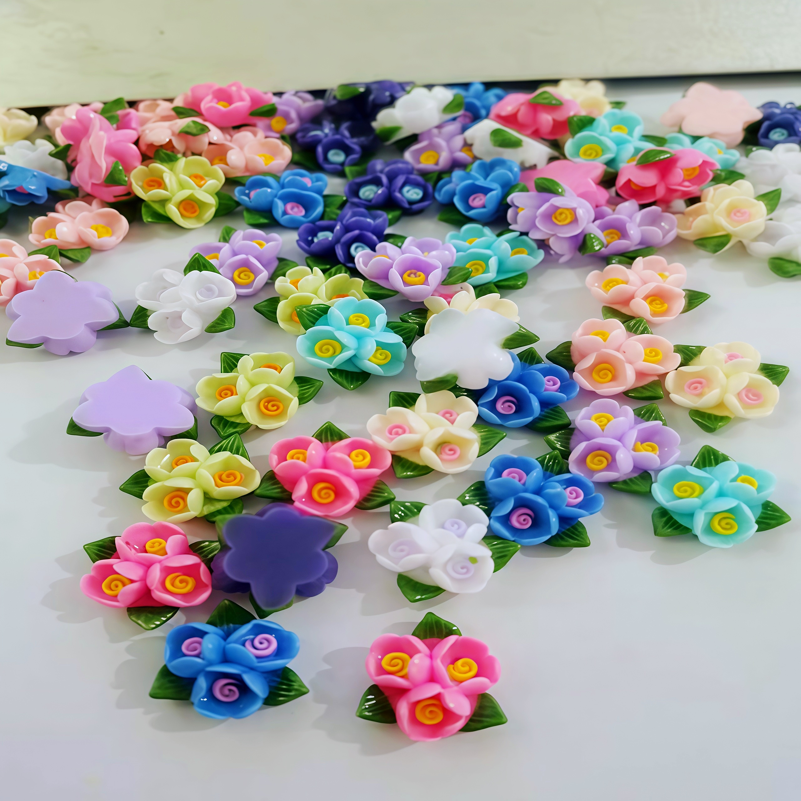 20/50pcs Mixed Resin Mini Colo - Resin Art Of Rose ulasan dan harga