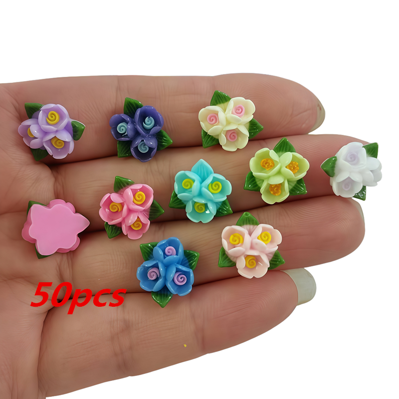 20/50pcs Mixed Resin Mini Colo - Resin Art Of Rose ulasan dan harga