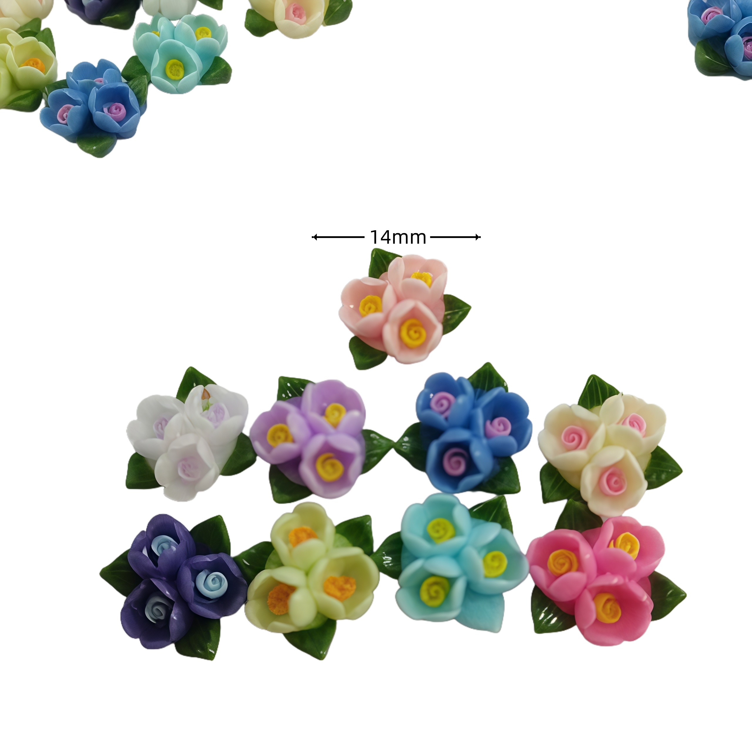 20/50pcs Mixed Resin Mini Colo - Resin Art Of Rose ulasan dan harga