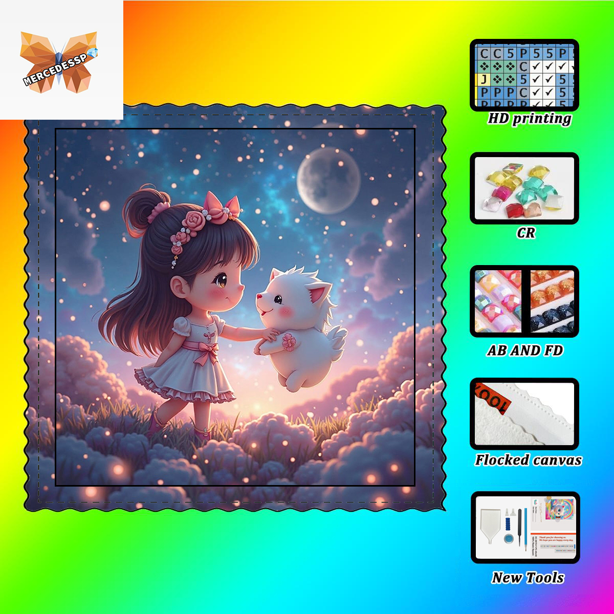 【MERCEDESSP Diamond Art】The li - Resin Art To Buy ulasan dan harga