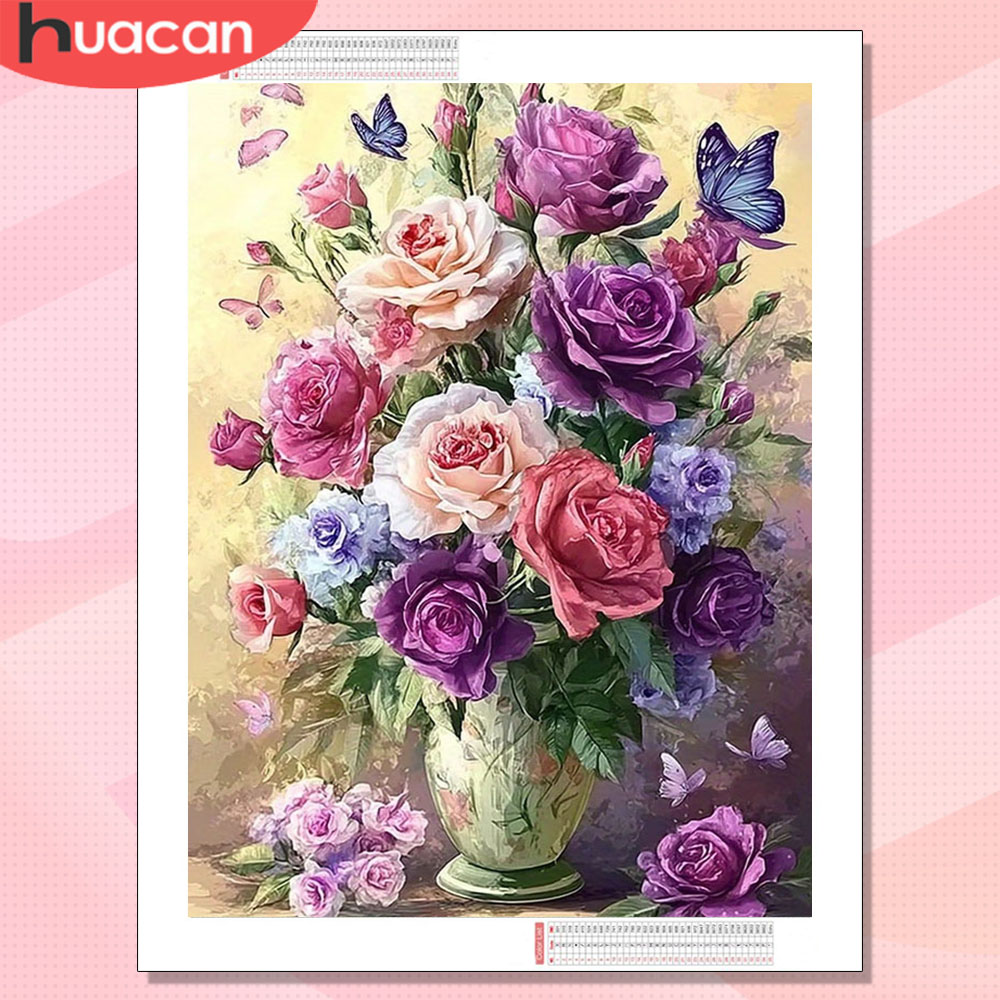 HUACAN Diamond Painting Rose F - Resin Art Of Rose ulasan dan harga