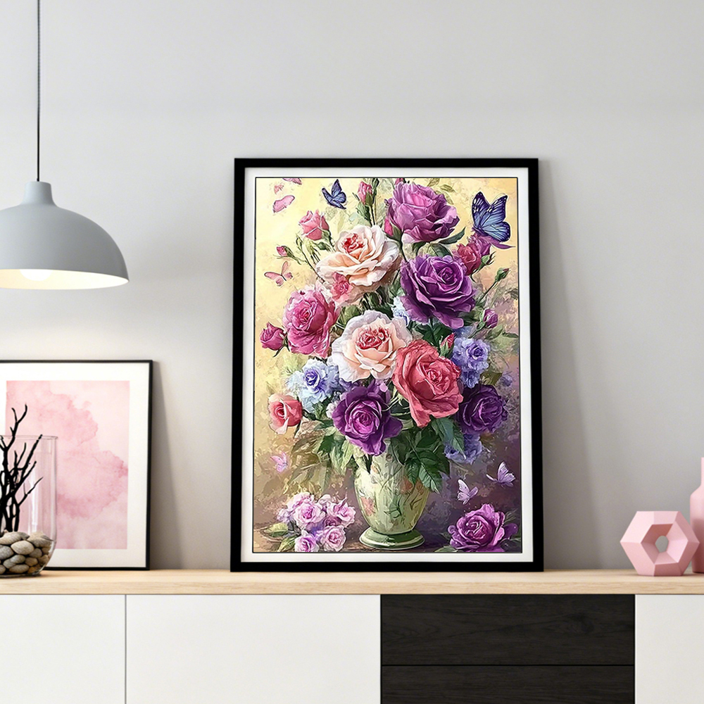 HUACAN Diamond Painting Rose F - Resin Art Of Rose ulasan dan harga