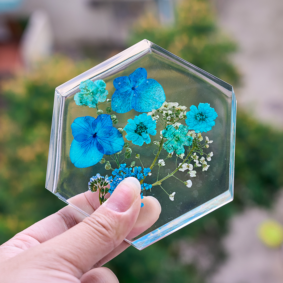 6 Holes Coaster Silicone Mold  - Resin Art Heart ulasan dan harga