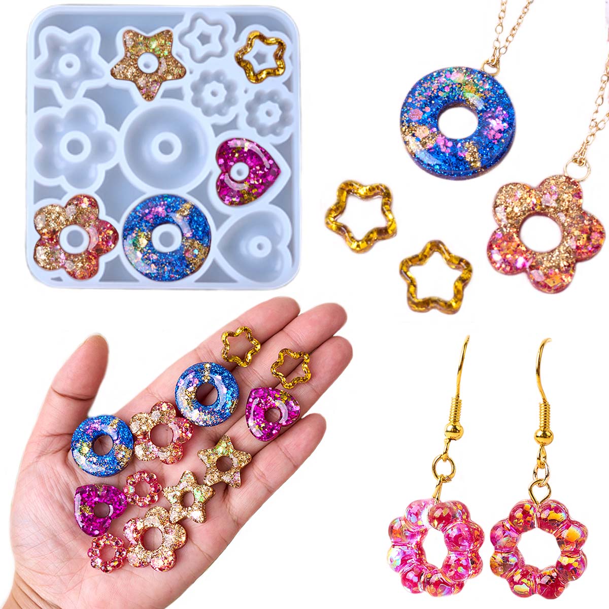 Multifuntional Jewelry Silicon - Resin Art Heart ulasan dan harga