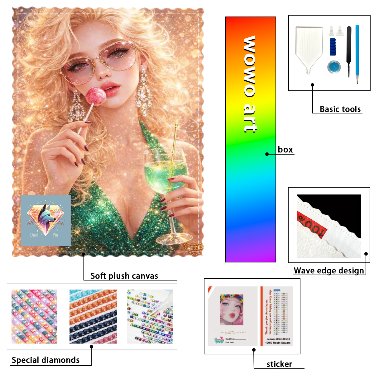 【Piu Diamond Art】DE FIESTA DUL - Resin Art To Buy ulasan dan harga