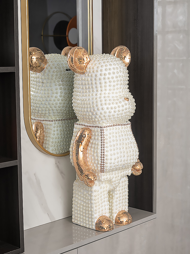 Cartoon Bear Ornament Home Dec - Resin Art Floor ulasan dan harga