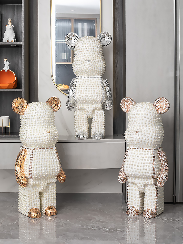 Cartoon Bear Ornament Home Dec - Resin Art Floor ulasan dan harga