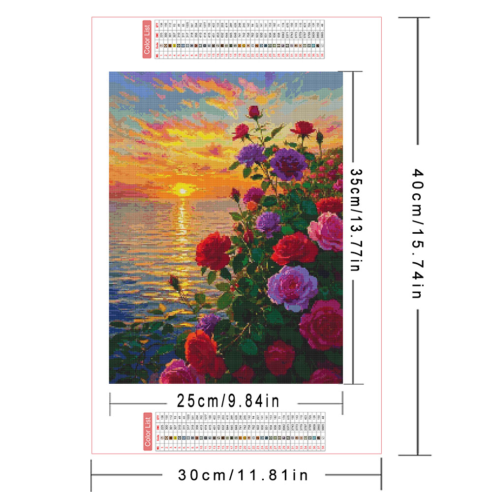 AZQSD Diamond Art Paintings Ro - Resin Art Of Rose ulasan dan harga