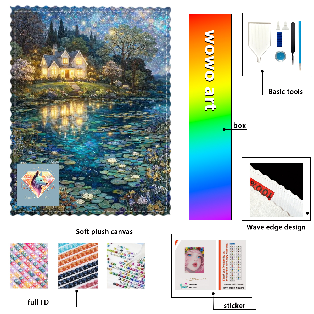【Piu Diamond Art】Lámpara de ha - Resin Art To Buy ulasan dan harga