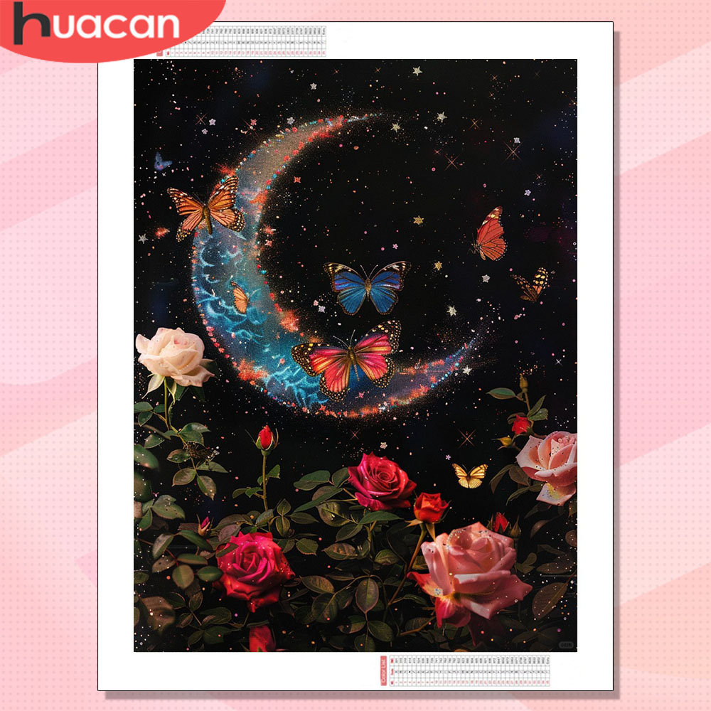 HUACAN Diamond Painting 5d Moo - Resin Art Of Rose ulasan dan harga