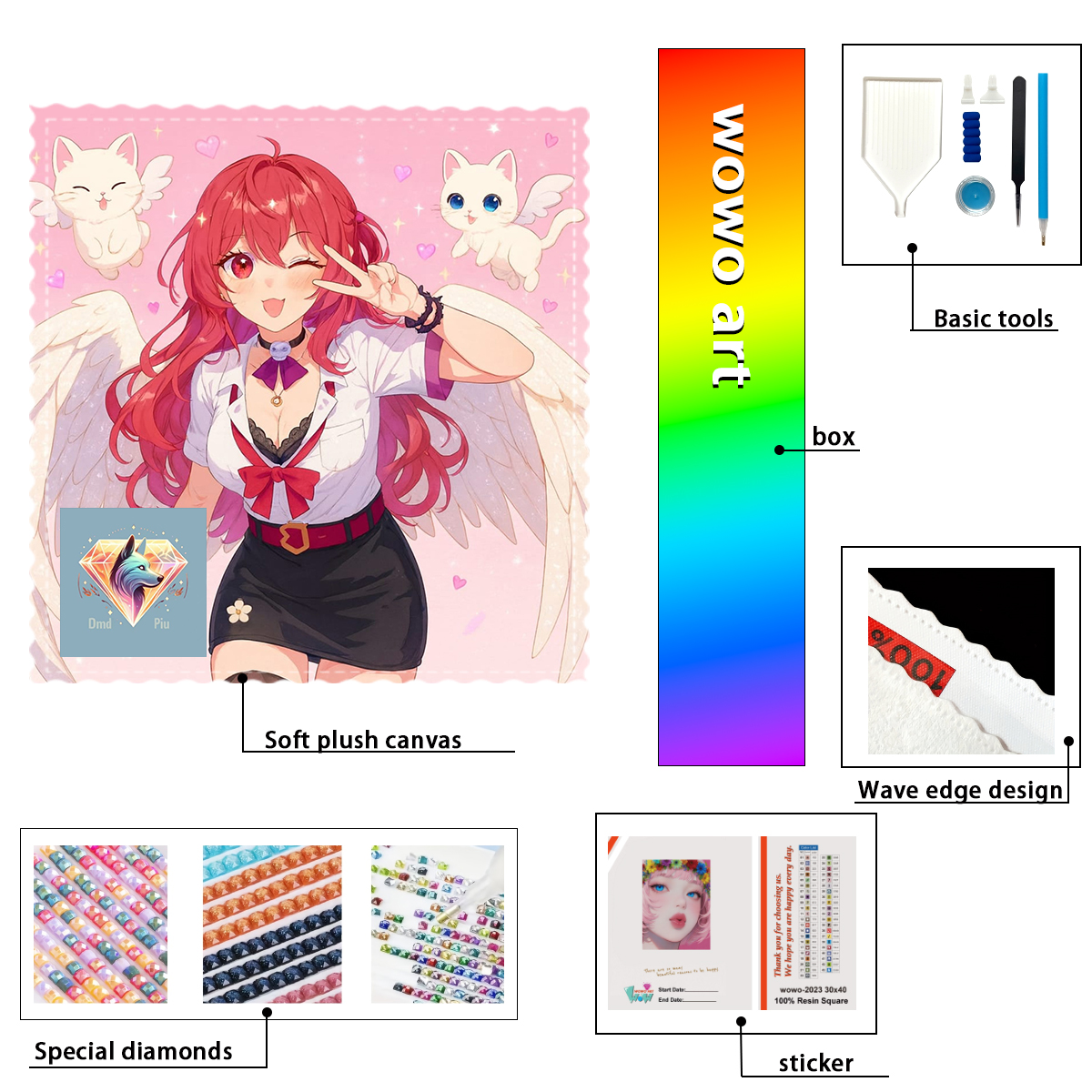【Piu Diamond Art】Ángel caído 1 - Resin Art To Buy ulasan dan harga