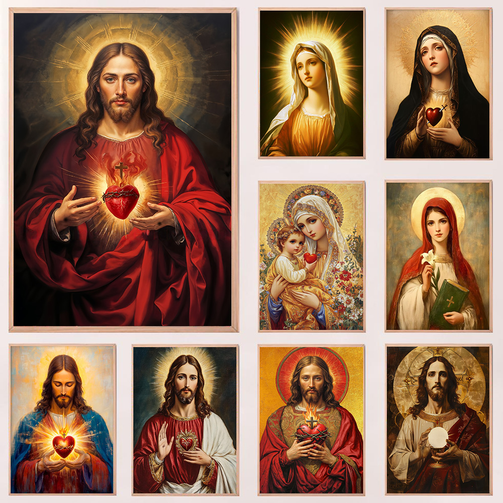 Christian Sacred Heart Jesus A - Resin Art Heart ulasan dan harga