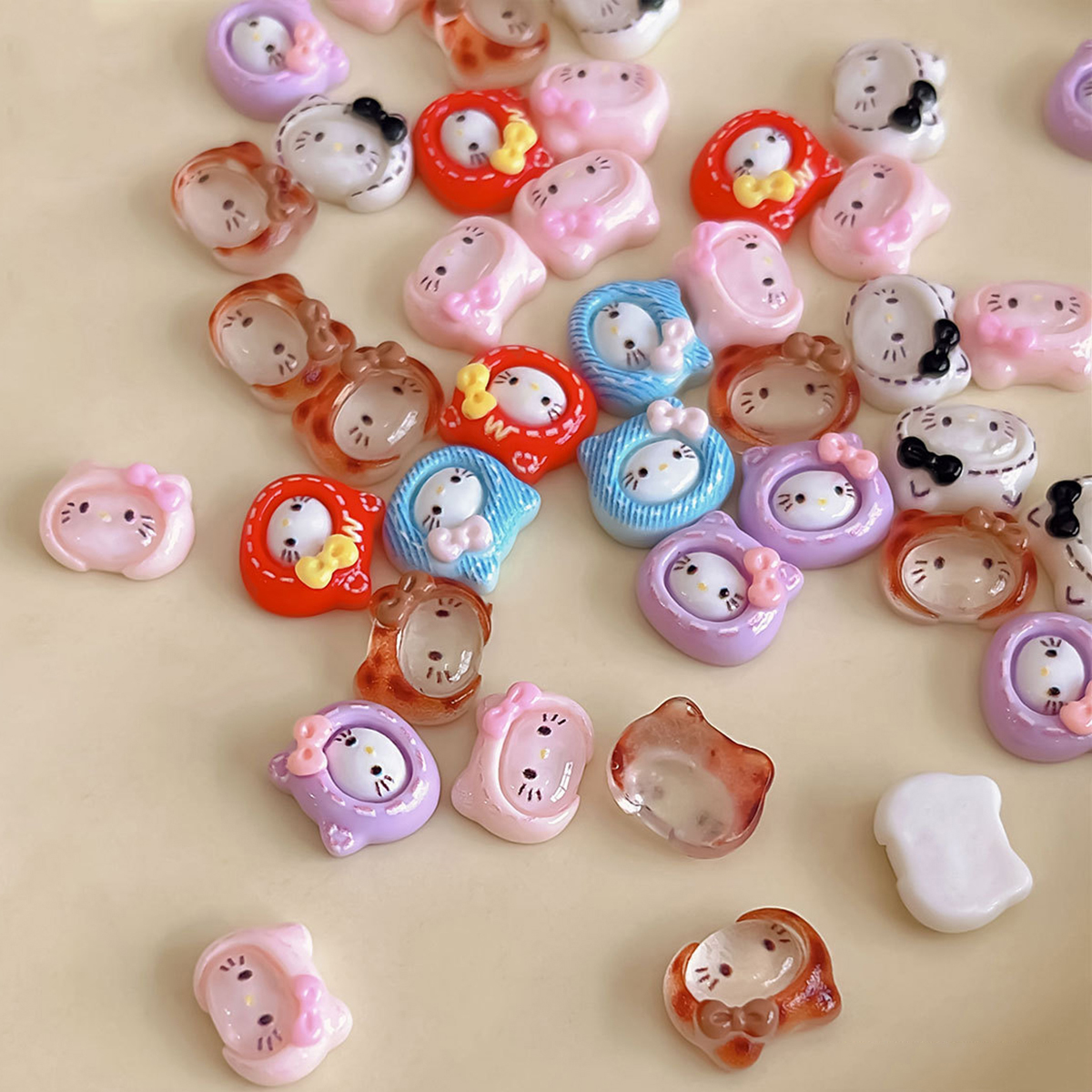 20Pcs Sweet Lovely Hello Kitty - Resin Art Workshop ulasan dan harga