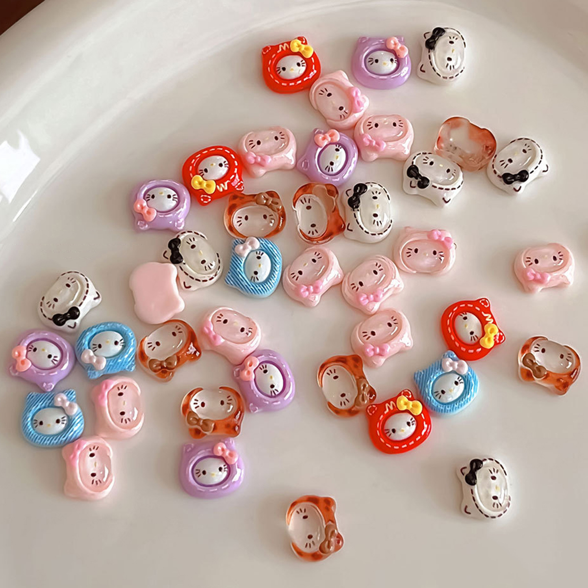 20Pcs Sweet Lovely Hello Kitty - Resin Art Workshop ulasan dan harga