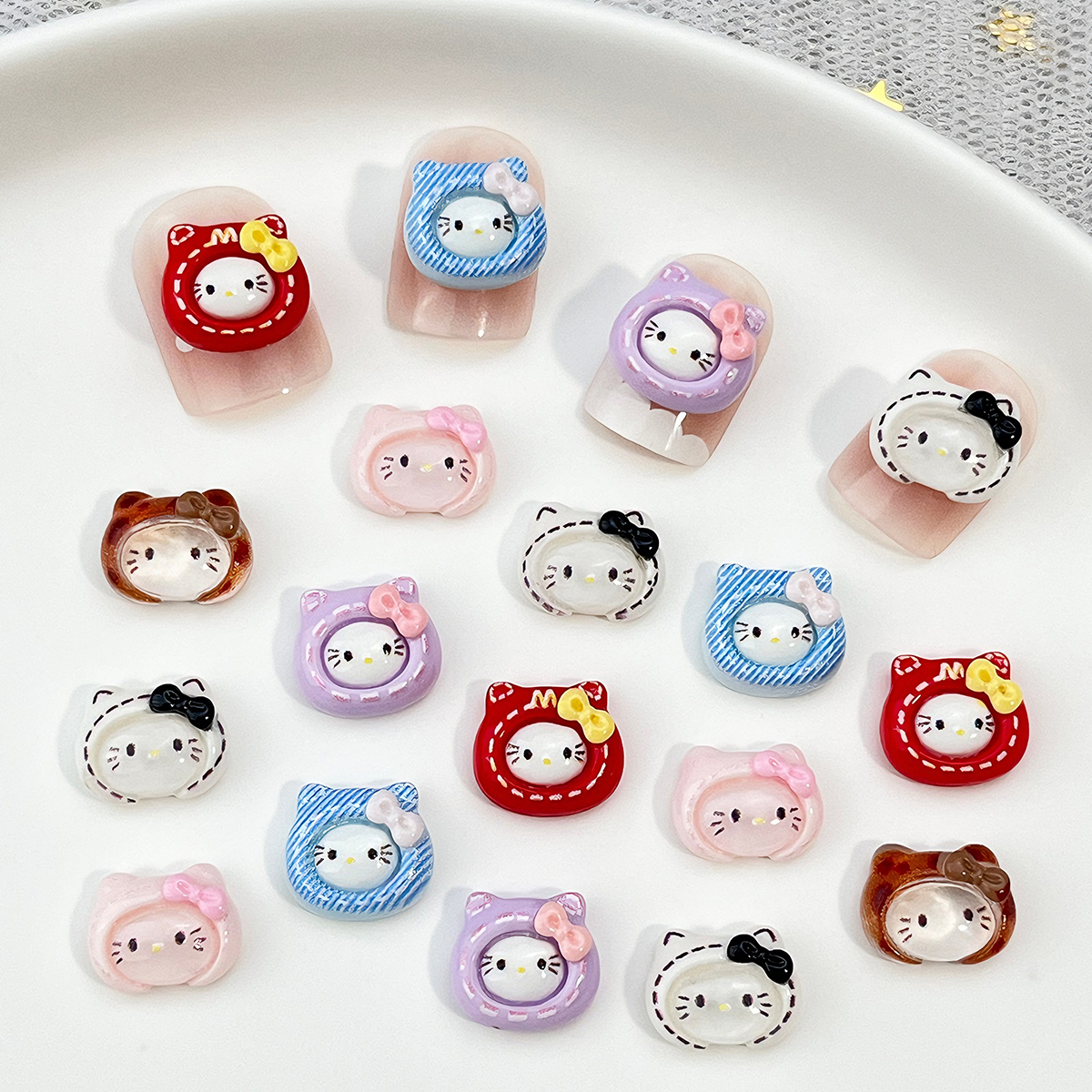 20Pcs Sweet Lovely Hello Kitty - Resin Art Workshop ulasan dan harga