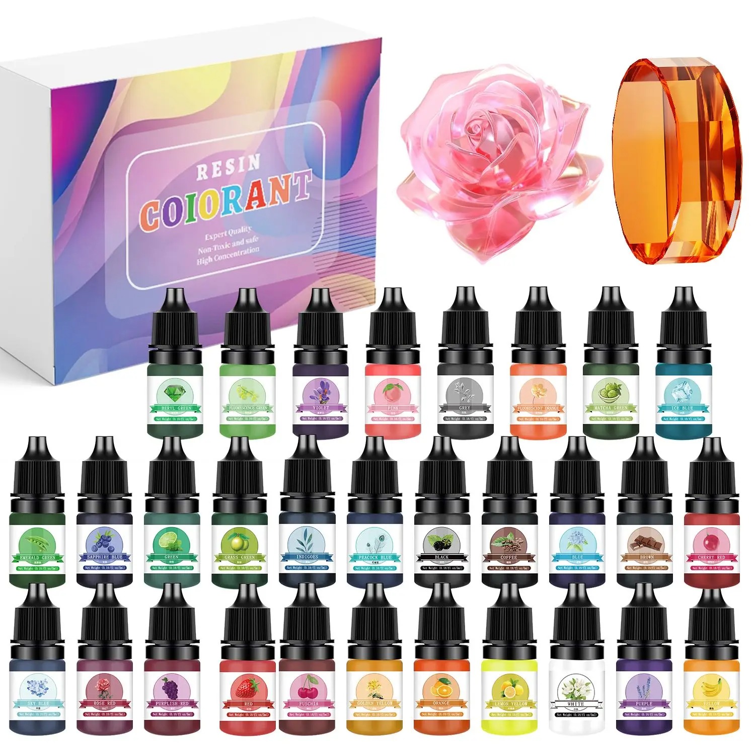 30Colors 5ml Epoxy Resin Pigme - Resin Art Glue ulasan dan harga