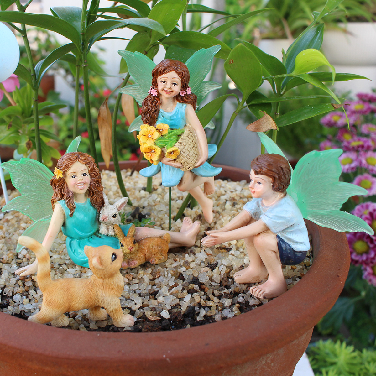 4pc Flower Fairy and Animal Pa - Resin Art Supplies ulasan dan harga