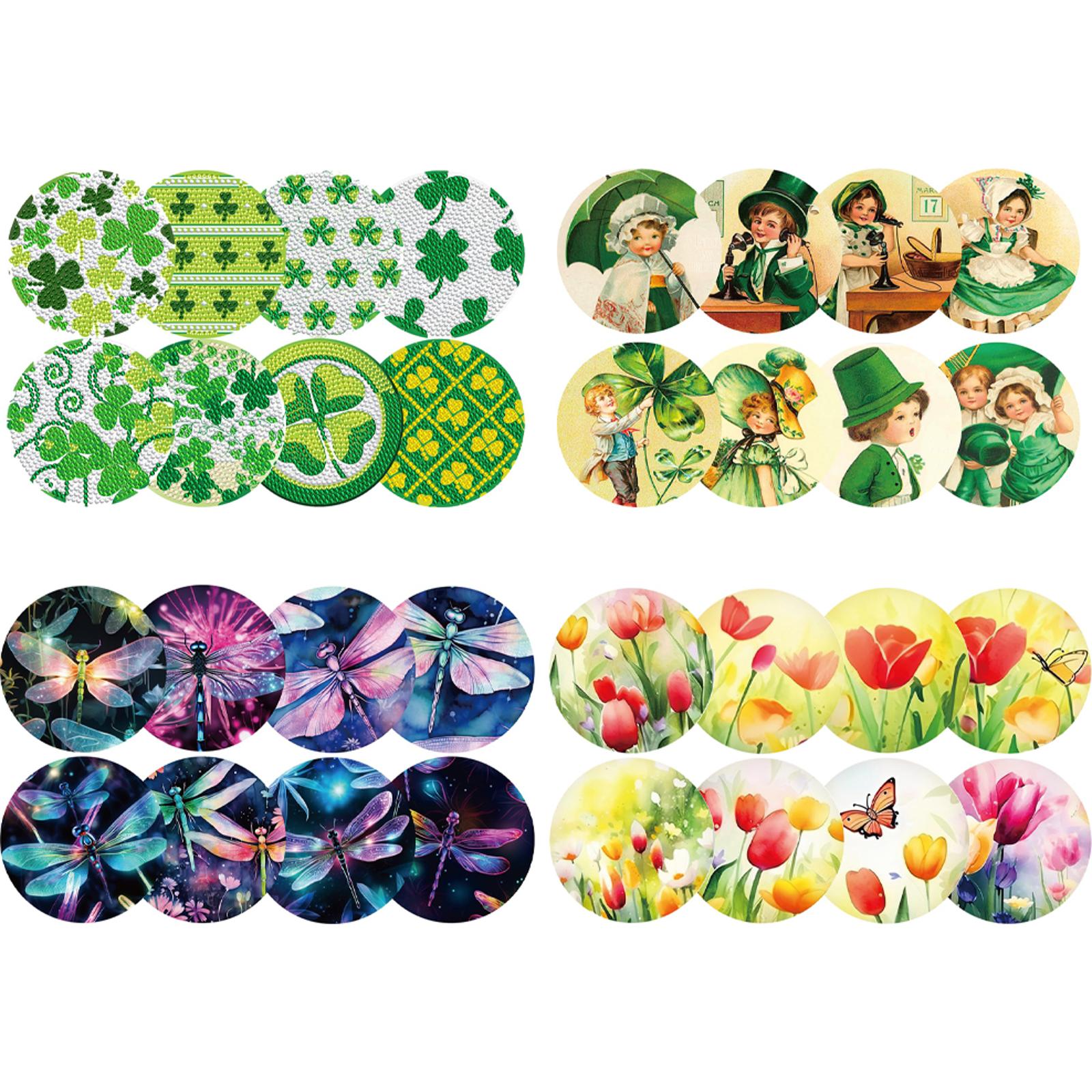 8PCS Full Drill Diamond Coaste - Resin Art For Beginner ulasan dan harga