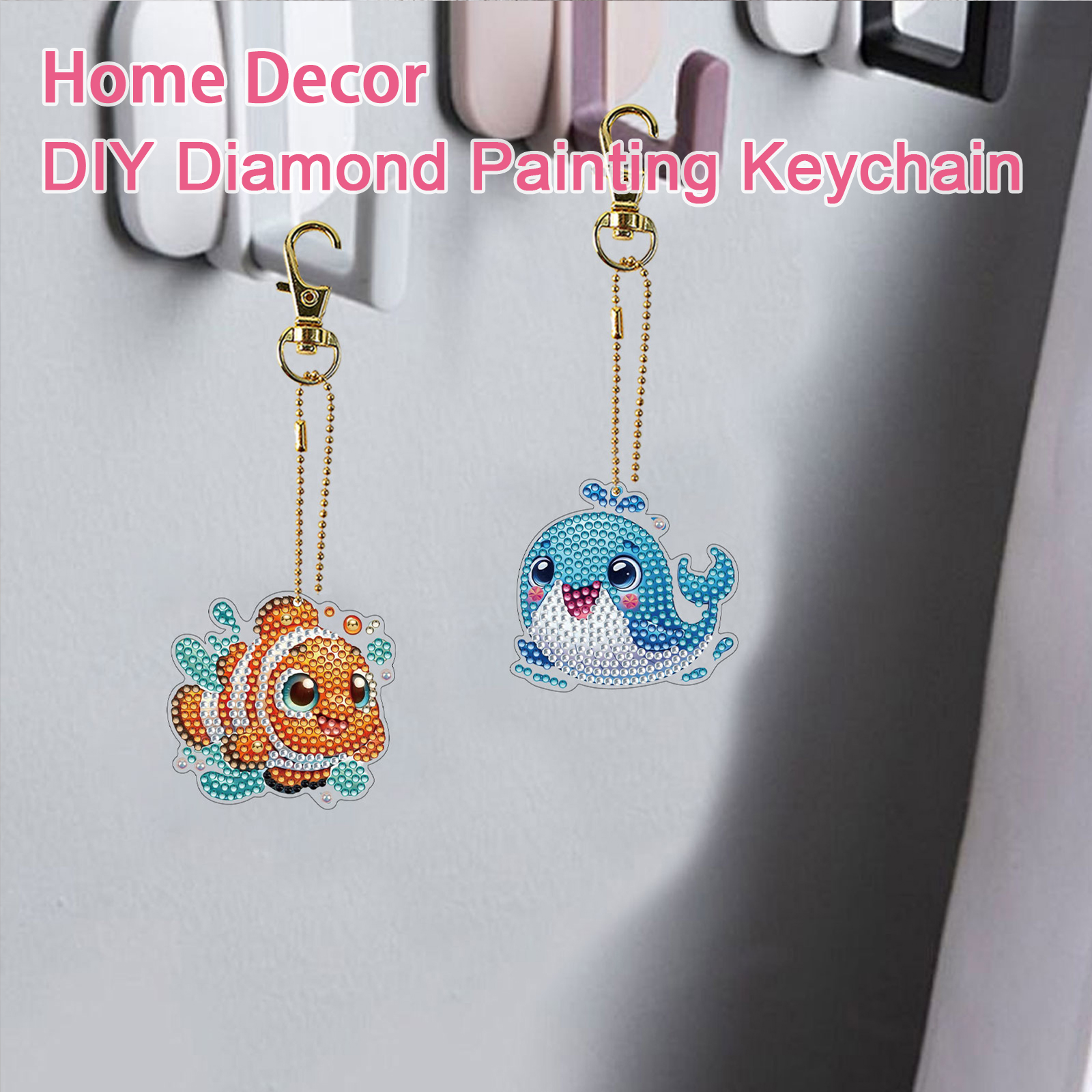 15Pcs DiY Diamond Art Keychain - Resin Art For Beginner ulasan dan harga