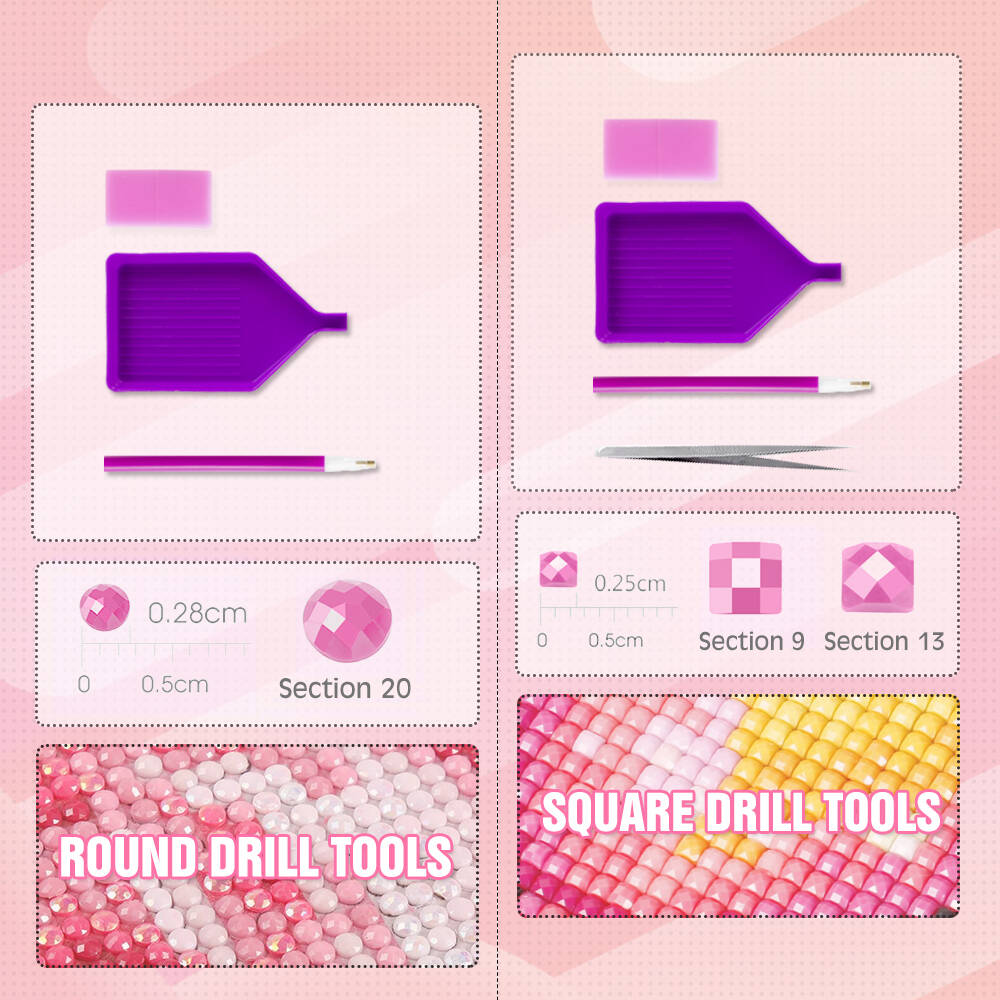 HUACAN Diamond Mosaic Rose Flo - Resin Art Of Rose ulasan dan harga