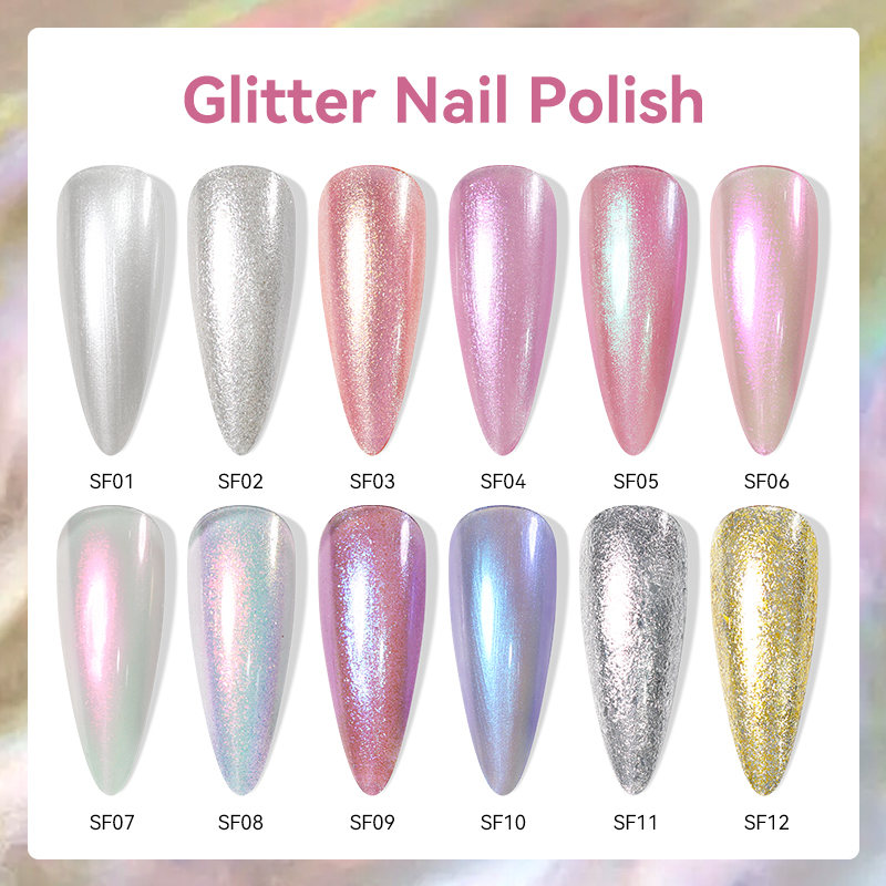 LILYCUTE 7ml Glitter Nail Poli - Resin Art Varnish ulasan dan harga
