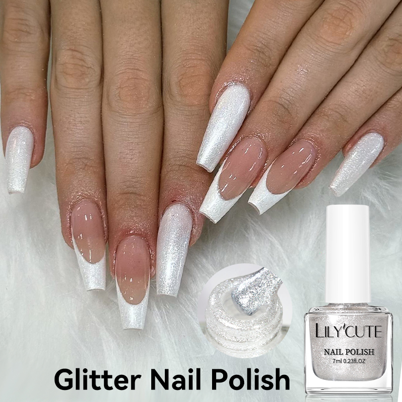 LILYCUTE 7ml Glitter Nail Poli - Resin Art Varnish ulasan dan harga