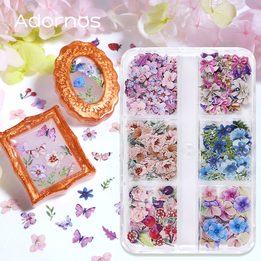 180pcs/box Wood Pulp Flowers C - Resin Art Workshop ulasan dan harga