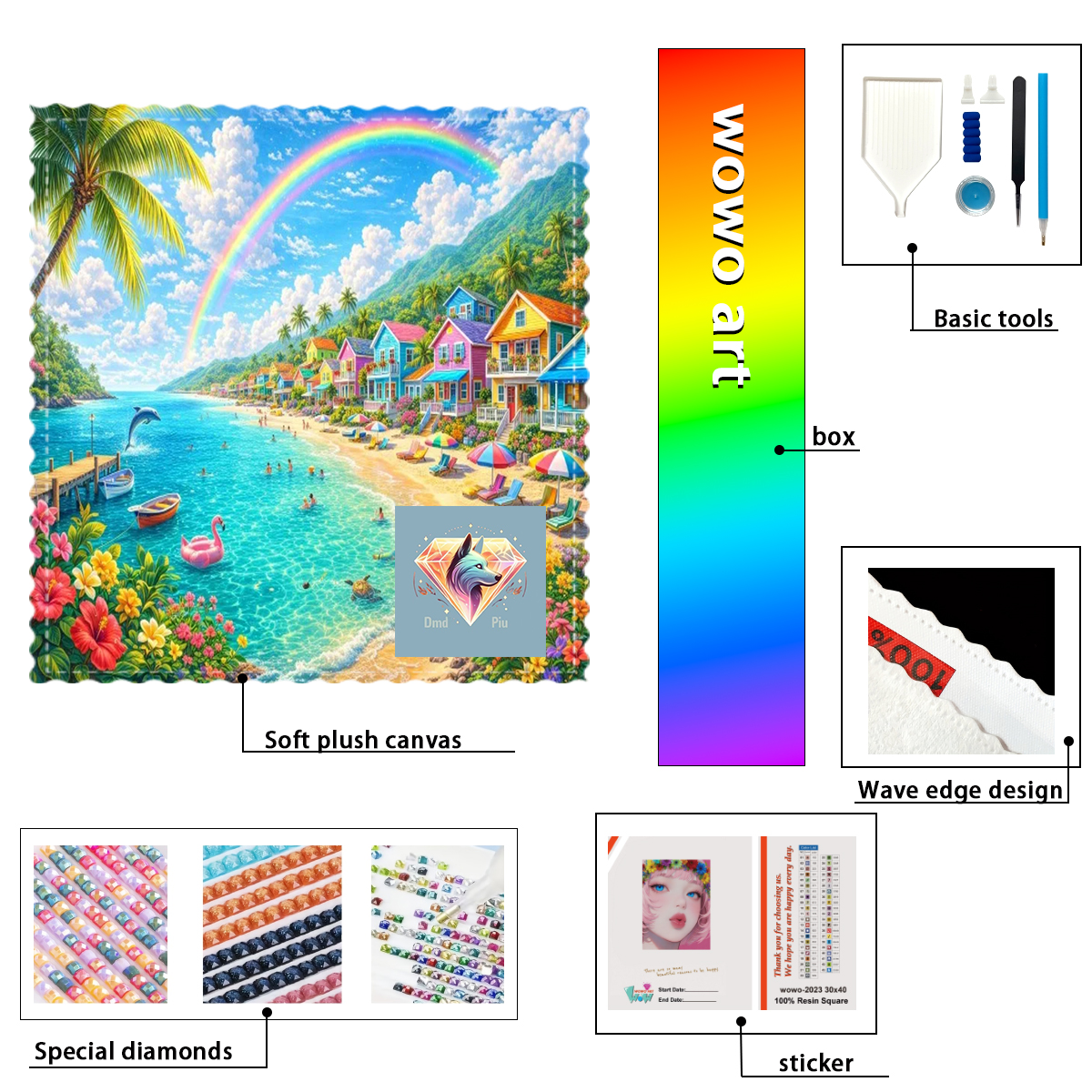 【Piu Diamond Art】EL PARQUE DE  - Resin Art To Buy ulasan dan harga