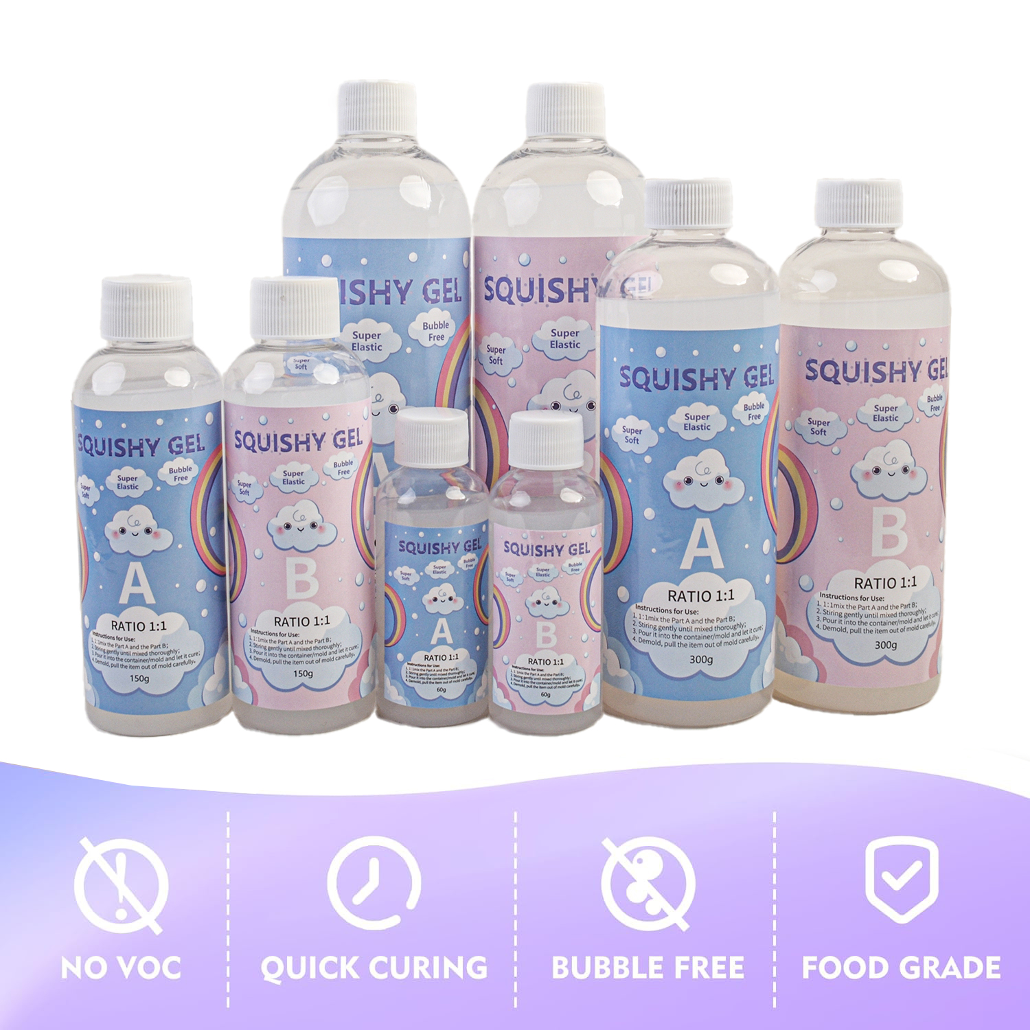 Squishy Gel Soft Liquid Resin  - Resin Art Glue ulasan dan harga