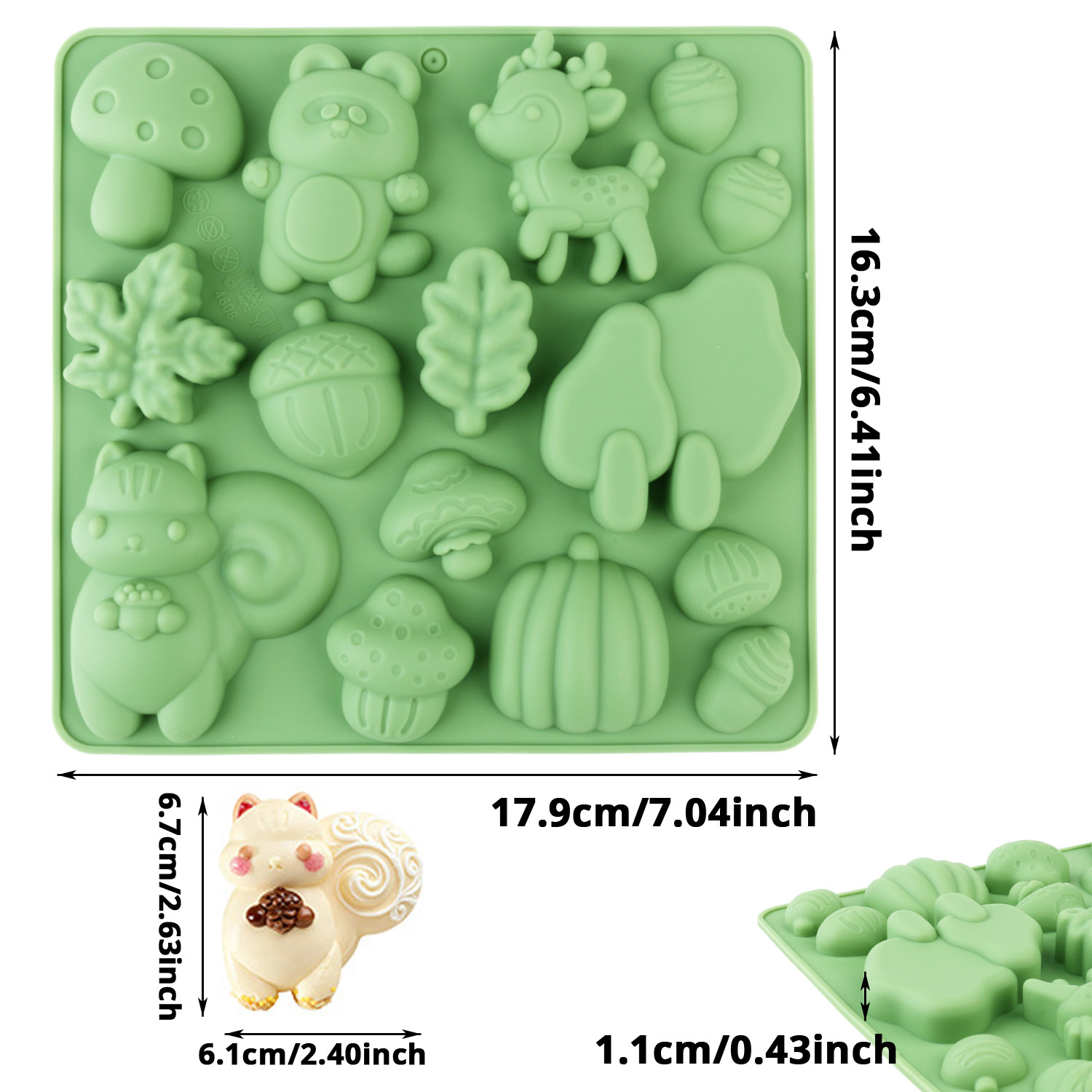 1 Silicone Cake Mold in the Sh - Resin Art Supplies ulasan dan harga