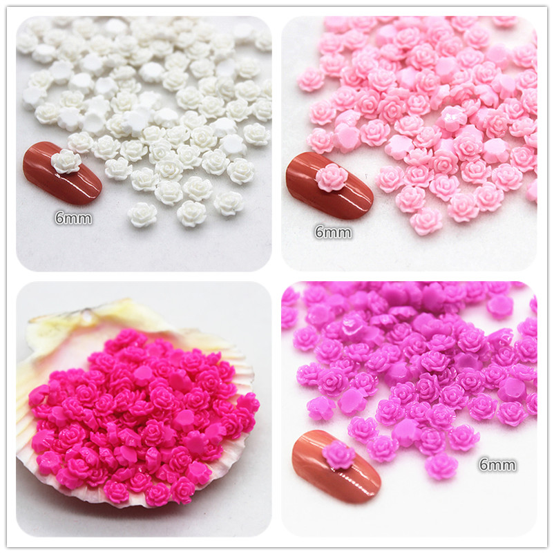 100pcs 6mm Resin Mini Rose Flo - Resin Art Of Rose ulasan dan harga