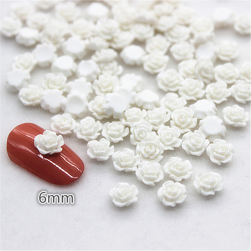 100pcs 6mm Resin Mini Rose Flo - Resin Art Of Rose ulasan dan harga