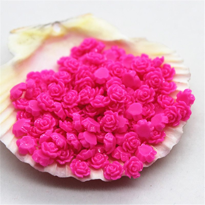 100pcs 6mm Resin Mini Rose Flo - Resin Art Of Rose ulasan dan harga