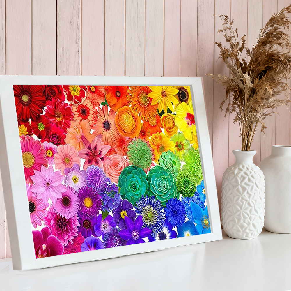 HUACAN Diamond Art Kits Flower - Resin Art Of Rose ulasan dan harga