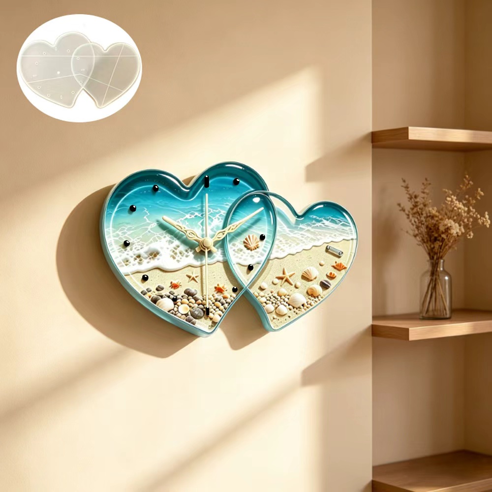 Love connected heart shape clo - Resin Art Heart ulasan dan harga