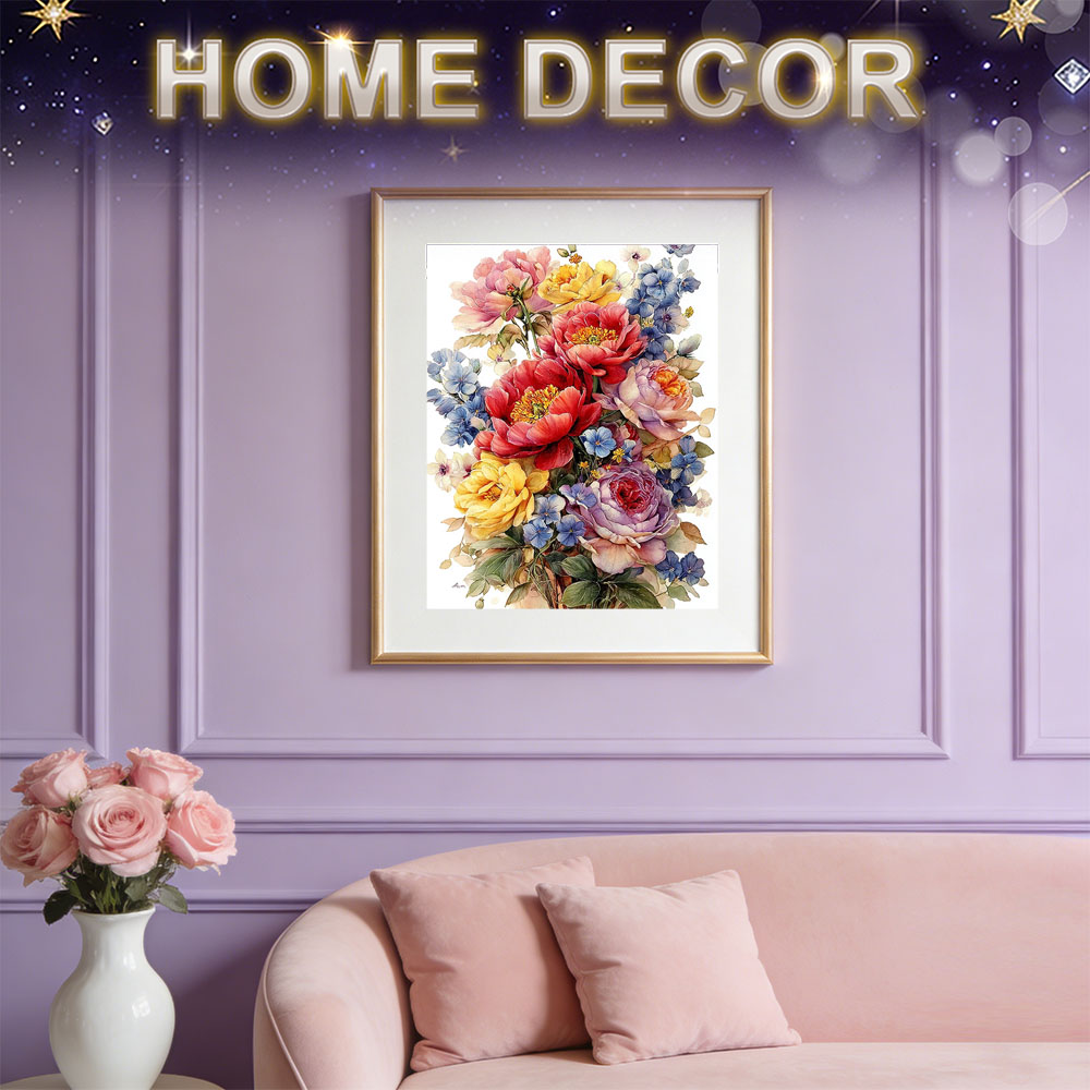 HUACAN Diamond Painting Kit Fl - Resin Art Of Rose ulasan dan harga