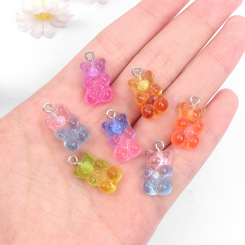60pcs Dual Color Resin Bear Sh - Resin Art Supplies ulasan dan harga