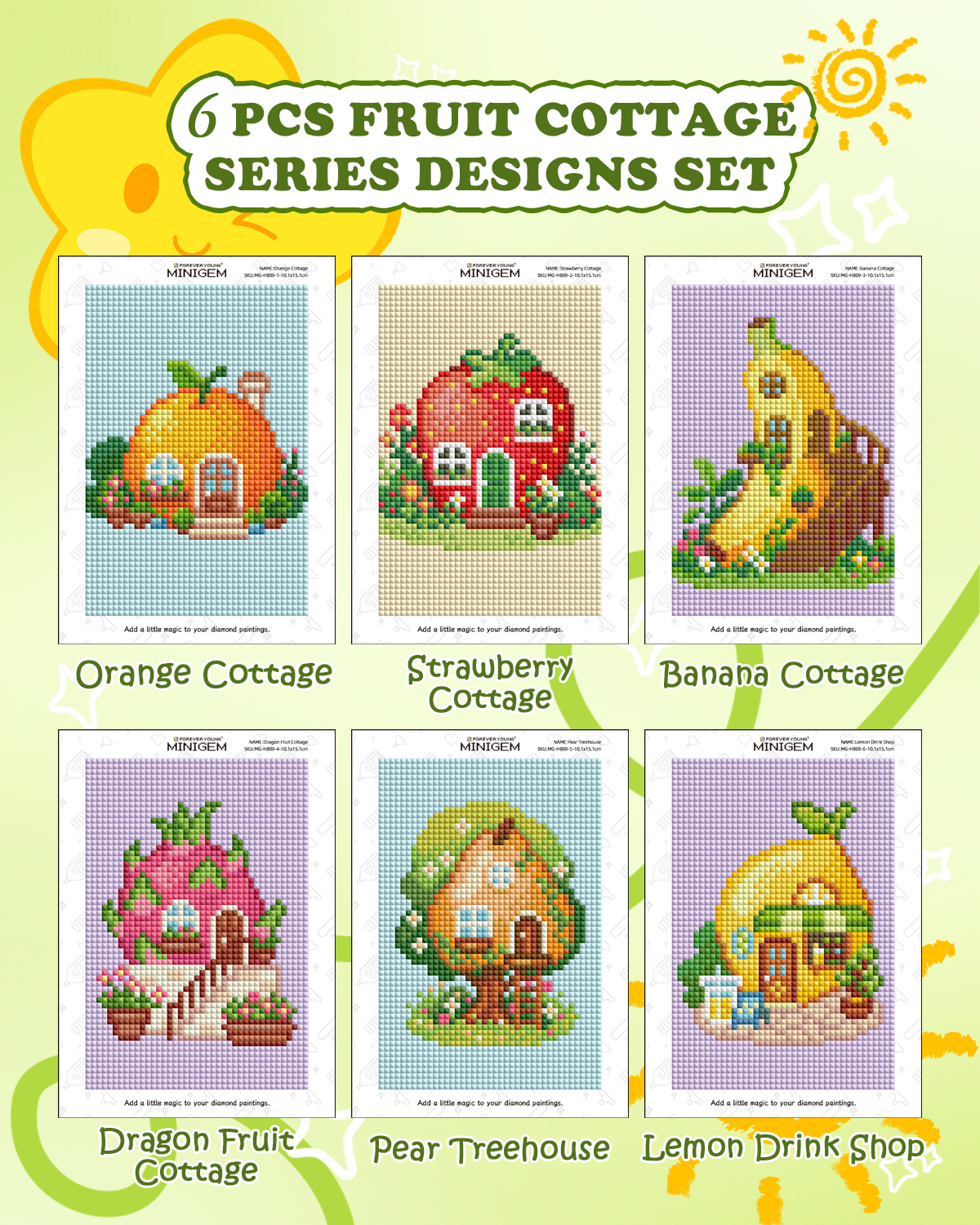 Forever Young Minigem 6PCS Fru - Resin Art For Beginner ulasan dan harga