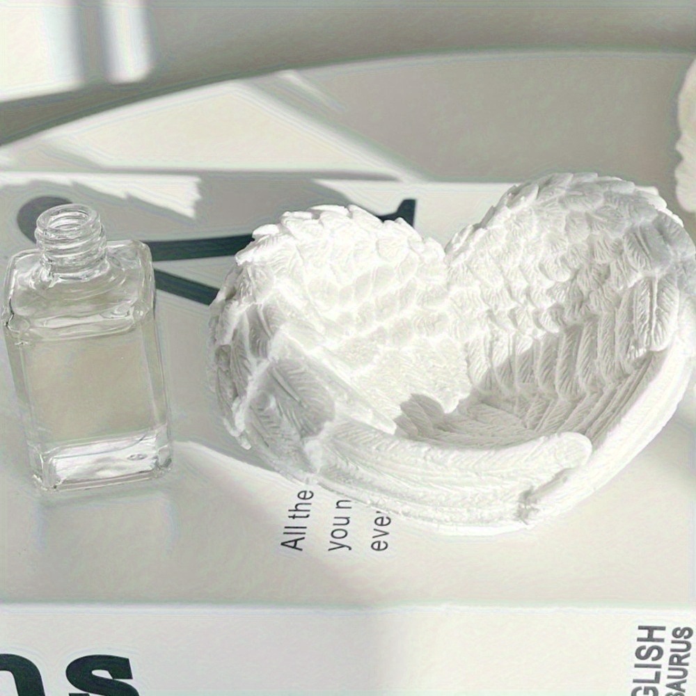 1pc Angel Wing Heart Silicone  - Resin Art Heart ulasan dan harga